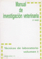Manual de investigacin veterinaria. Vol. I
