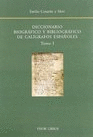 077 y 078.- Diccionario biogrfico y bibliogrfico de calgrafos espaoles 2 Vol.