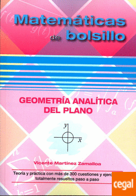 Geometra anlitica del plano. Matemticas de bolsillo