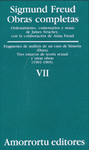 VII. Fragmento de anlisis de un caso de histeria (caso Dora). Tres ensayos de una teora sexual, y